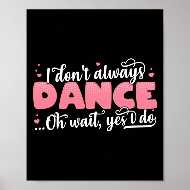 Jag dansar inte alltid.. poster (Framsidan)