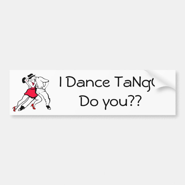 Jag dansar Tango, gör du? Bildekal (Framsidan)