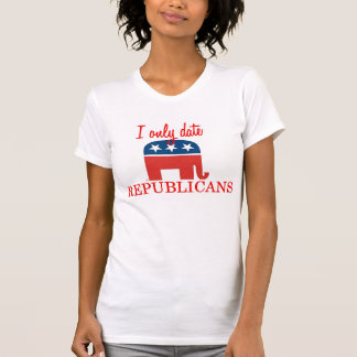 Jag daterar endast republikantanken t-shirt