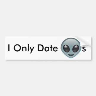 Jag daterar endast utomjordingar bildekal