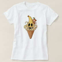 Jag delade, söt bananskrik