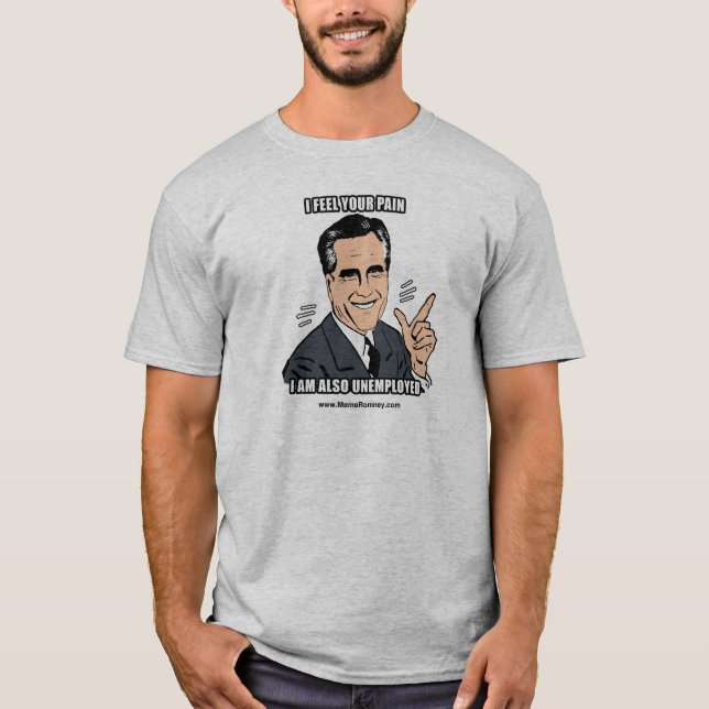 JAG den DIN KÄNSELFÖRNIMMELSEN SMÄRTAR ARBETSLÖS T Shirt (Framsida)