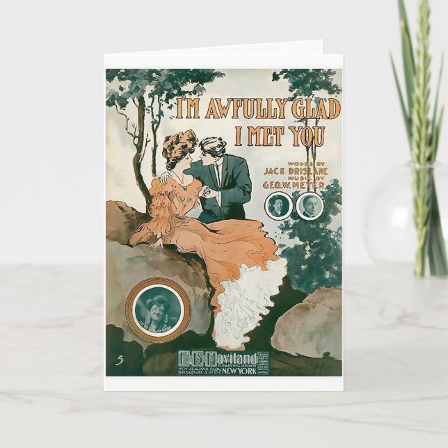 Jag den himla glada förmiddagen mig mötte dig kort (Framsida)