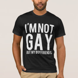 Jag den inte glada förmiddagen men min pojkvän är t shirt