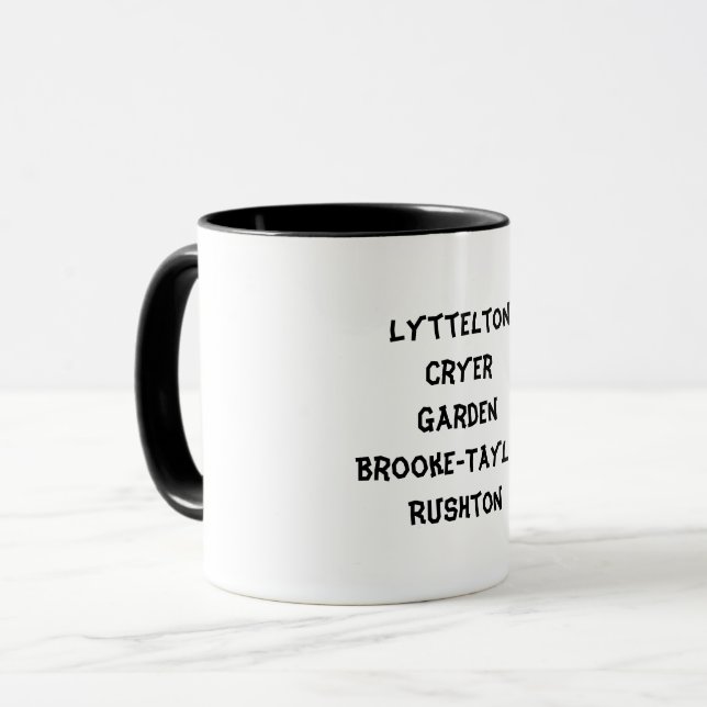 Jag den ledsna förmiddagen mig har inte en mugg (Framsida vänster)