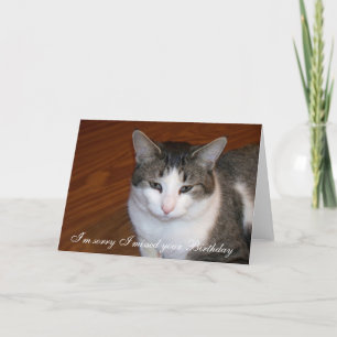 Jag den ledsna förmiddagen mig missa din kort