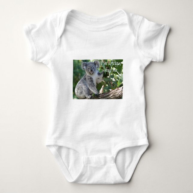 Jag den så gulliga förmiddagen, kramar mig: koala t shirt (Framsida)