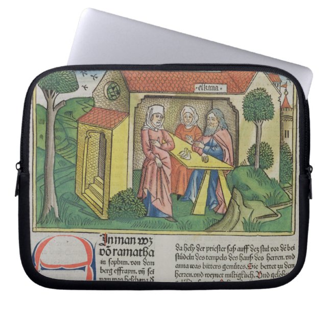 Jag den Samuel 1:8 Elkanah tröstar Hannah, från Laptop Sleeve (Framsidan)