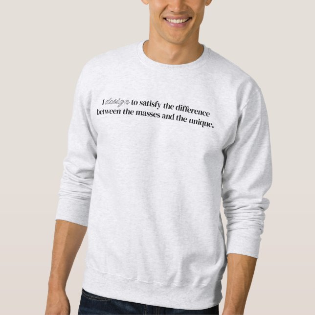 Jag designar grundläggande herr-sweatshirt lång ärmad tröja (Framsida)