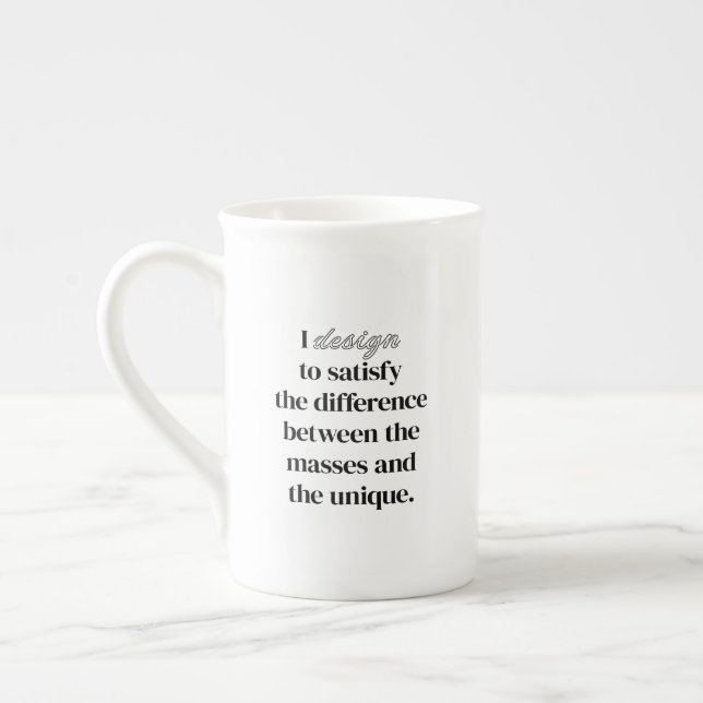 Jag designar specialmugg benporslin mugg (Vänster)