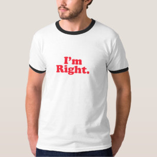 Jag det högra original för förmiddagen t shirt
