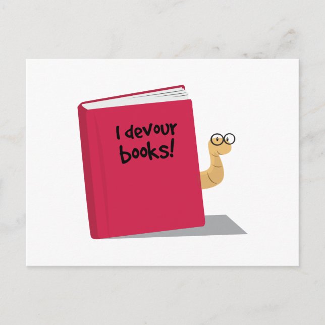 Jag Devour Bokar Vykort (Framsida)