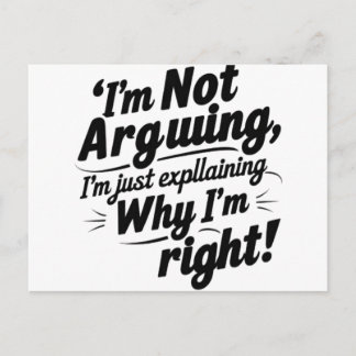 Jag Diskuterar Inte | Roligt Inbjudningskort