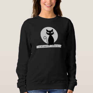 Jag dömer dig tyst, Cat Stare Meme Funny Judg T Shirt
