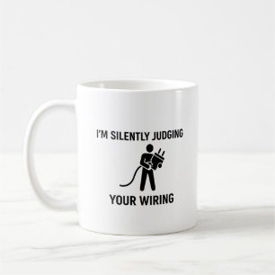 Jag Dömer Din Kabeldragning Tyst Kaffemugg