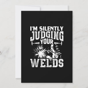 Jag dömer dina svetsningar tyst   Funny Welder Gif Meddelande