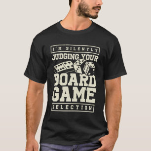 Jag dömer ditt spelval med tystnad t shirt