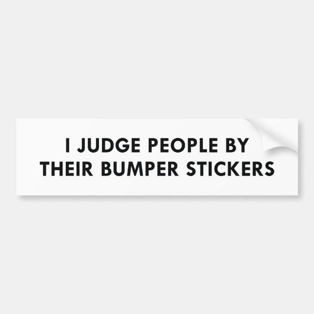 Jag dömer folk efter deras påhitt bildekal (Framsidan)