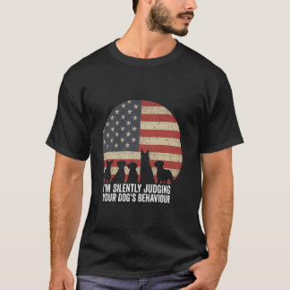 Jag Dömer Tyst Din Hund Uppförande Husdjur Hund T Shirt