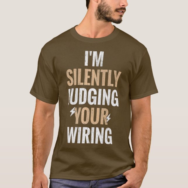 Jag dömer tyst ditt lövande gag-gift t shirt (Framsida)
