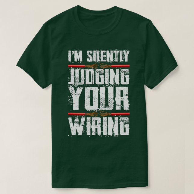 Jag dömer tyst ditt skrivande magiska elverkT T Shirt (Design framsida)