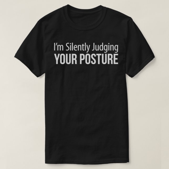 Jag dömer tyst om din post t shirt (Design framsida)