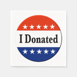 Jag donerade pappersservett