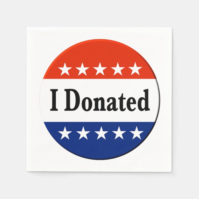 Jag donerade pappersservett (Framsidan)