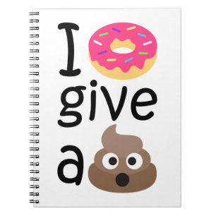 Jag donerar en poop-emoji till ge anteckningsbok med spiral
