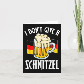 Jag Dont Ge A Schnitzel German Beer Älskare Kort
