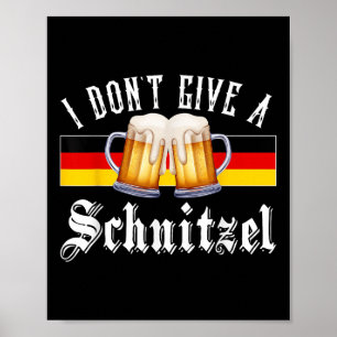 Jag Dont Ge A Schnitzel Tyskland Flagga Kvinnor Poster