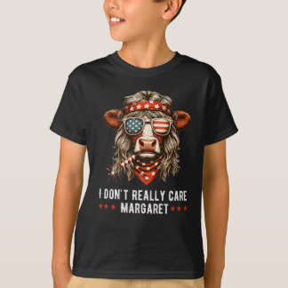 Jag Dont Verkligen Care Margaret American Flagga F T Shirt