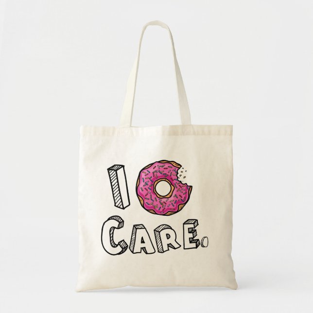 Jag Donut Care Funny Tygkasse (Framsidan)