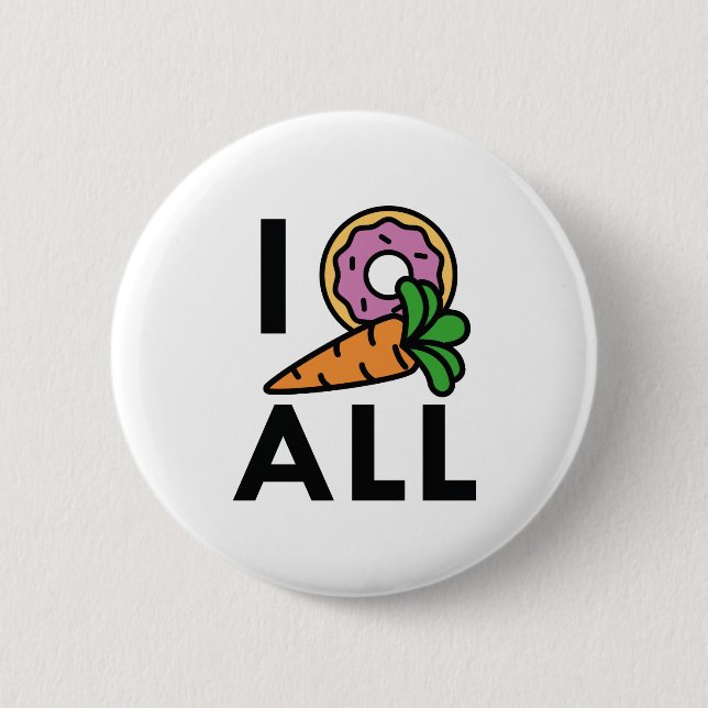 Jag Donut Carrot Alla Knapp (Framsida)