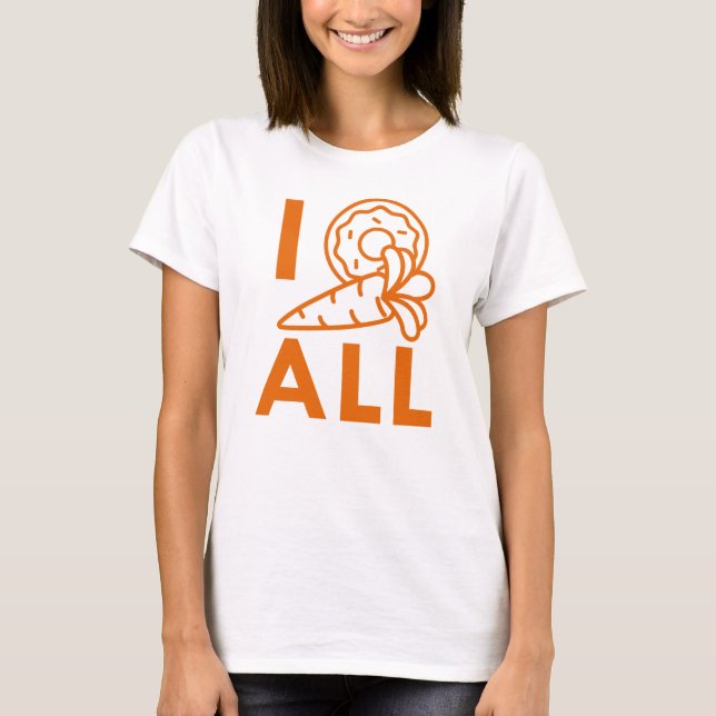 Jag Donut Carrot Alla T Shirt (Framsida)