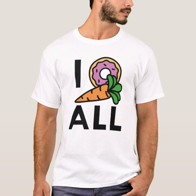 Jag Donut Carrot Alla T Shirt (Framsida)