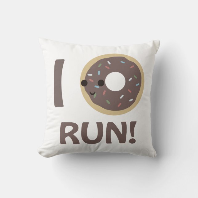 Jag donut springa kudde (Framsida)