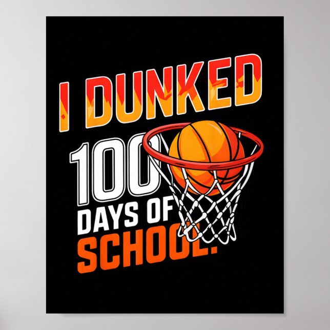 Jag doppade 100 dagars skolskelett 100 dagar smart poster (Framsidan)