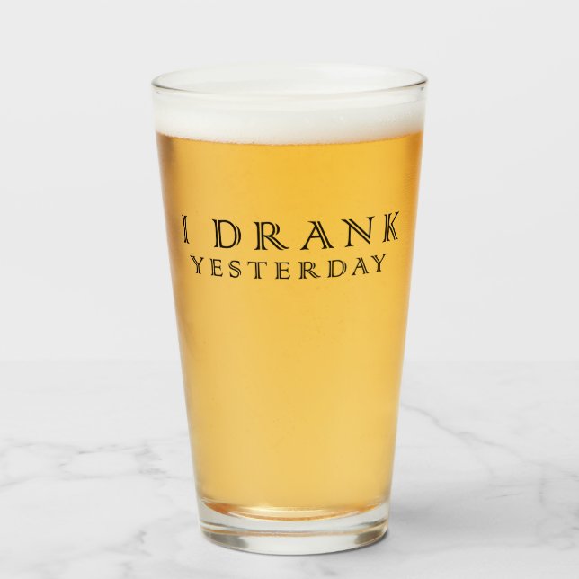 Jag drack igår glaskopp (Framsida fylld)