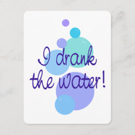 Jag drar Graviden Vatten Meddelande