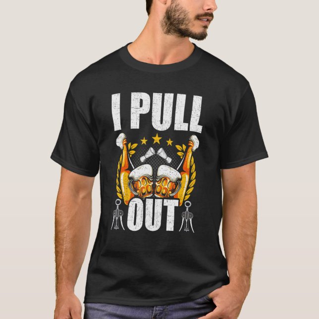 Jag drar ut bartending bartender t shirt (Framsida)