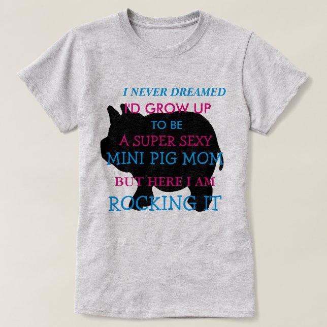 Jag Dreamed aldrig mig skulle växer är upp till, T-shirt (Design framsida)