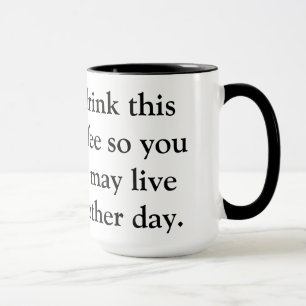 Jag dricker detta kaffe… mugg