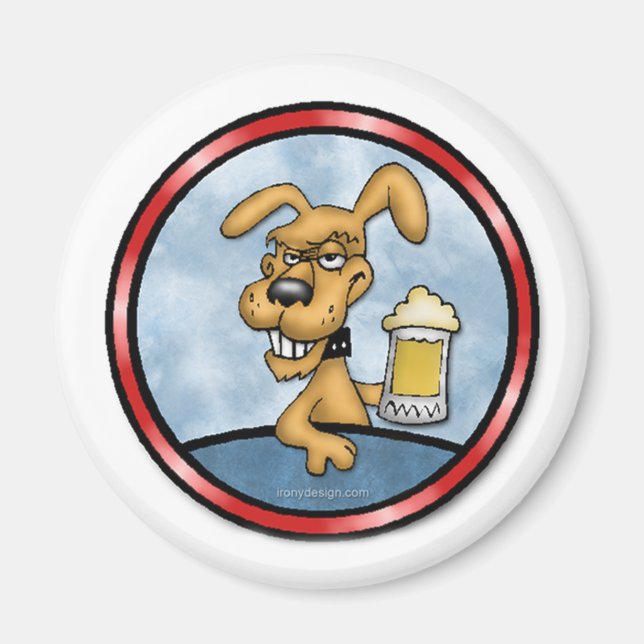 Jag dricker för att göra andra magnet (Framsidan)