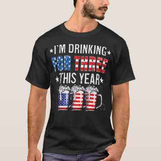 Jag Dricker För Tre Roliga Ny Pappa Tvillingar 4E T Shirt