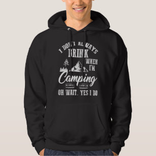 Jag dricker inte alltid Beer Camping Summer Vacati Hoodie