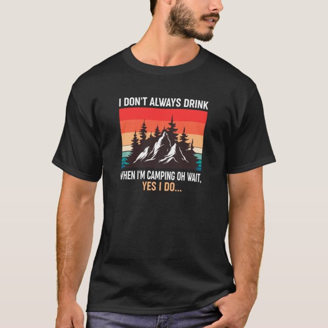 Jag dricker inte alltid när jag kör en offertfonen t shirt (Framsida)