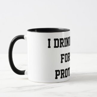 "Jag Dricker Kaffe För Din Säkerhets Skull" Rolig Mugg