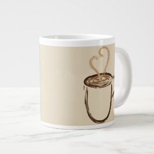 Jag dricker kaffe för ditt skydd Mugg Jumbo Mugg