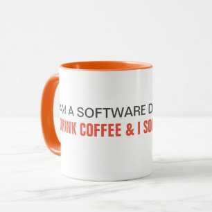 Jag dricker kaffe, och jag löser problem - bärar mugg